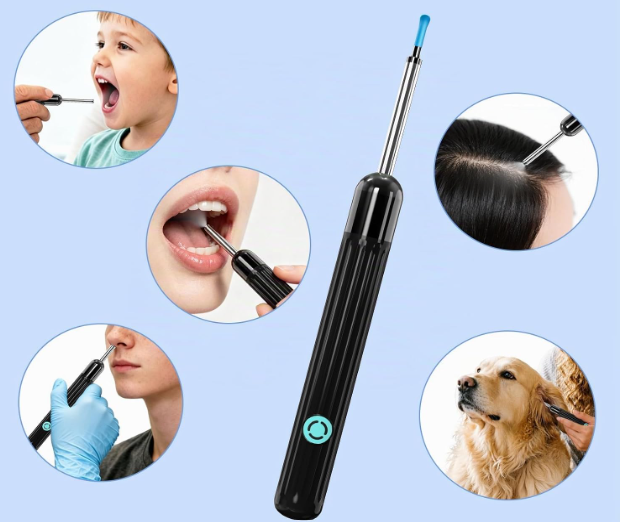 Ear Wax Removal Tool Smart Ear Cleaner Ear Camera Scope with Light Smartphone HD Video Otoscope Ear Wax Cleaner
