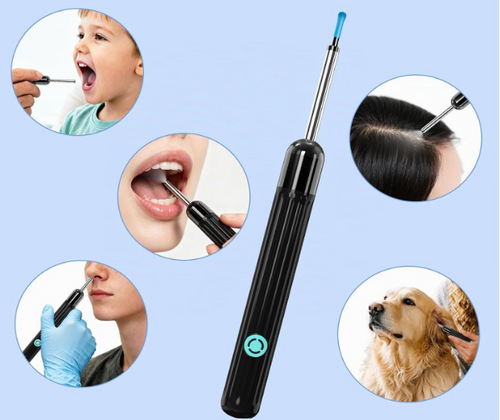 Ear Wax Removal Tool Smart Ear Cleaner Ear Camera Scope with Light Smartphone HD Video Otoscope Ear Wax Cleaner